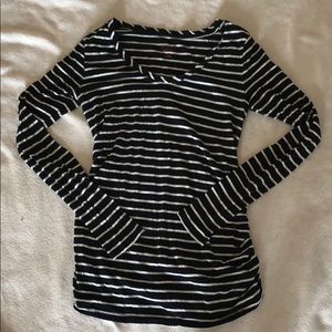 Nautical Striped Maternity Shirt